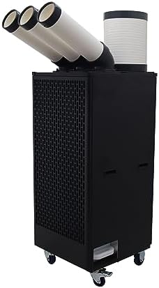 INTSUPERMAI Industrial Air Conditioner Mobile Spot Cooler Air Conditioner Workshop Post Cooling Mobile Air Conditioners Mobile Outdoor Cooling Aircon Three Outlets Mobile Outdoor Cooling Aircon 220V