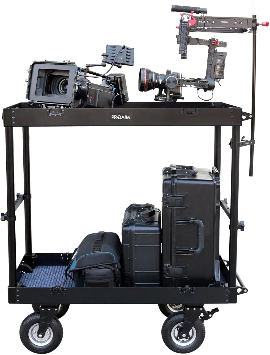 PROAIM 5/8” Baby Pin Adapter System for Camera Cart. Adapts Many Accessories with 5/8 Receiver, Clamps to 1.5”/38mm Cart Mast. Length: 30” Dia: 19mm, Durable Stable Lightweight (VCTR-BP)