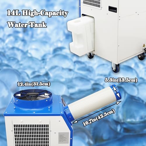 Industrial Air Conditioner Spot Cooler Air-conditioning Equipment for Supermarket Factories Single Tube 110V 1400W