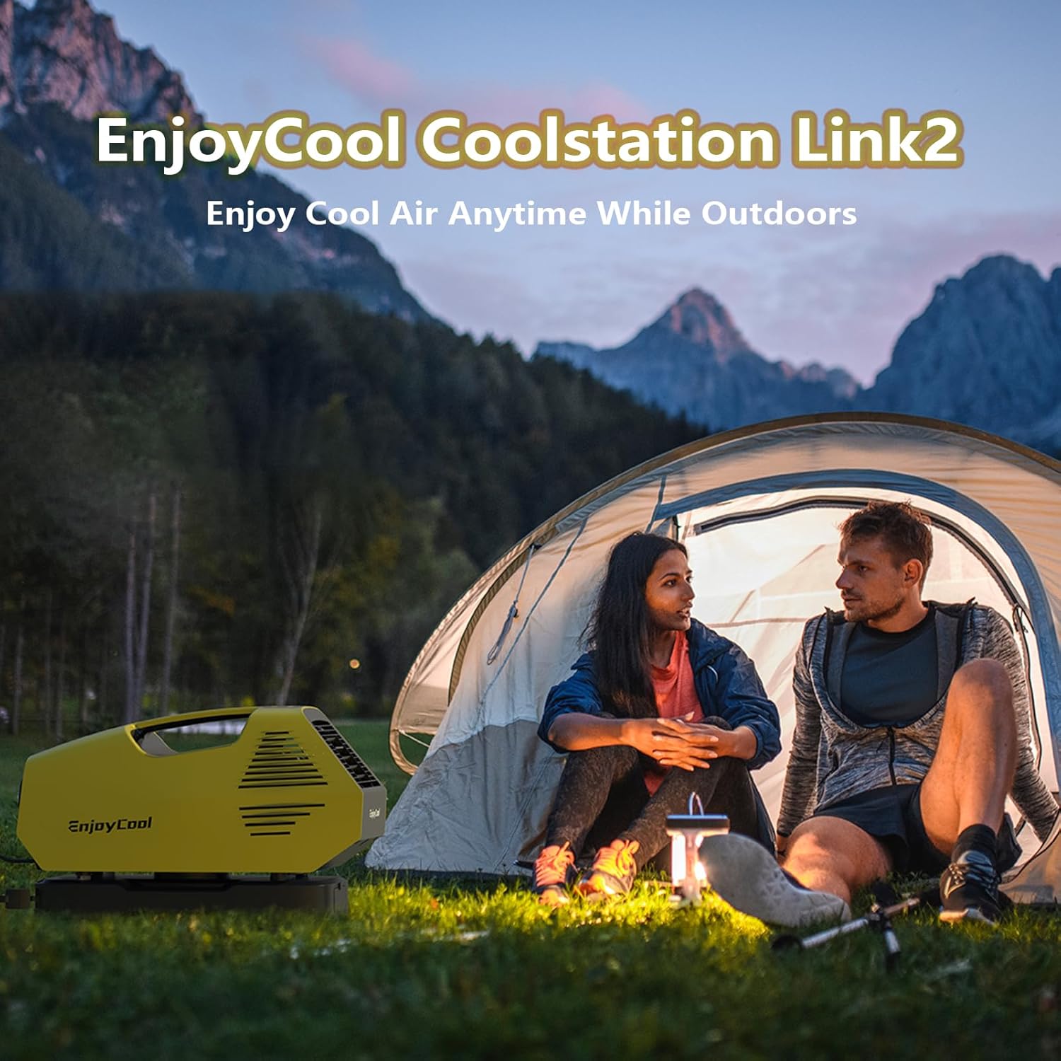Portable Air 2380 BTU Outdoor Air Conditioner tent air conditioner for camping Portable Air Conditioner for Pet Low Noise (44DB) and Low Power Consumption (220W) Conditioner for Camping