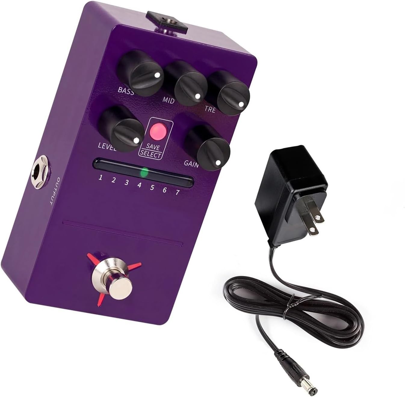 Professional Guitar Effects Pedals 7 Amplifier Pedal Digital Guitar Effects Presets Built In Cabinet Simulation(6)