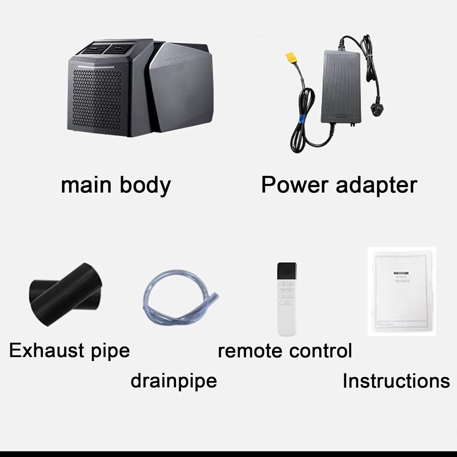 6100 BTU Portable Camping Air Conditioner for Outdoor and Indoor Use Split Structure 3 Speed Adjustment Air Cooler with Remote Control for Bedroom Tent Pets