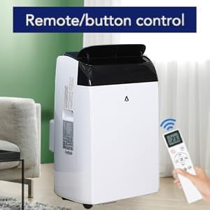 Portable Air Conditioners 14,000 BTU, Fast Cooling up to 750 Sq.Ft., Room Air Conditioners Portable with Dehumidifier & Fan Mode & Remote Control for Bedroom, Dorms, Indoor Rooms - Black