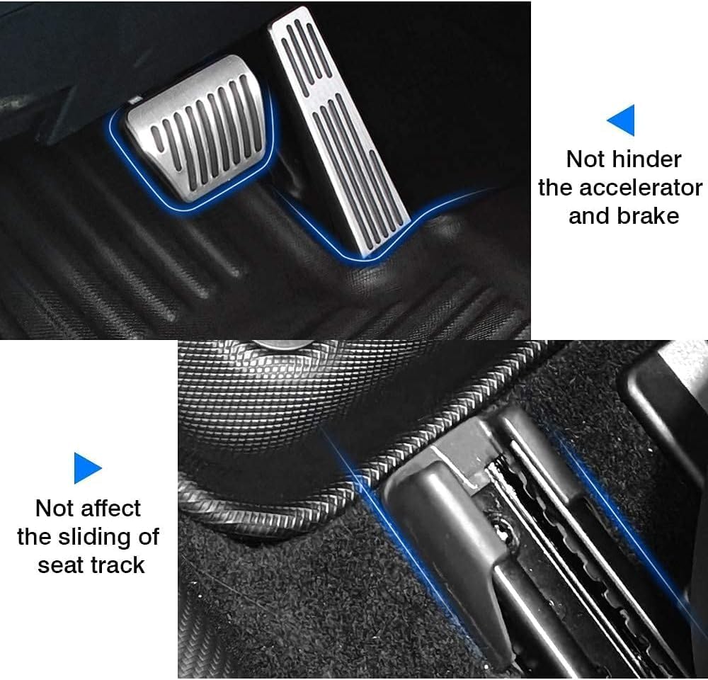 All Weather Rubber Car Floor Mats 2008-2012 Accord (Only for Seaden), Odorless, 3D Raised Edges, Custom Fit Full Set Includes 1st and 2nd Rows Coverage, Laser Measured, Non Slip, Accord Accessories