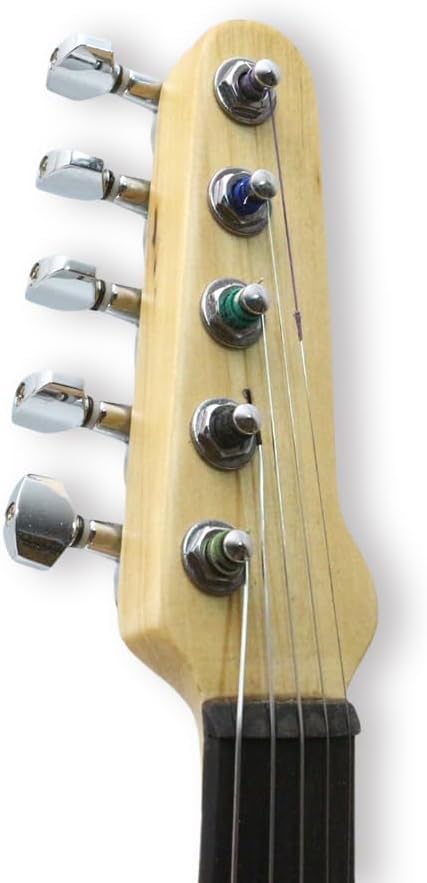 Yinfente 5 String Electric Violin 4/4 Full Size Solid Wood Beginner Violin Guitar Shape Ebony Parts With Case,Bow,Cleaning Cloth,Rosin