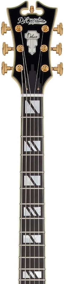 D'Angelico Deluxe SS Baritone Semi-hollowbody Electric Guitar - Satin Honey