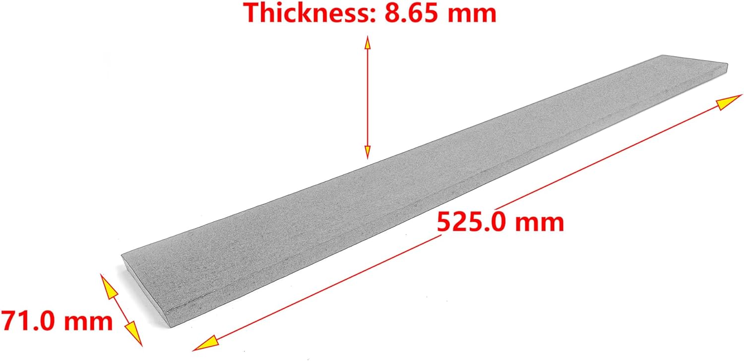 Ebony Guitar Fingerboard Wood Blank AAA Grade – High-Density 1.1g/cm³ & Ultra-Hard Janka 3,080 lbf Tonewood Compatible with Fender/For Gibson – Flawless Unfinished Exotic Hardwood