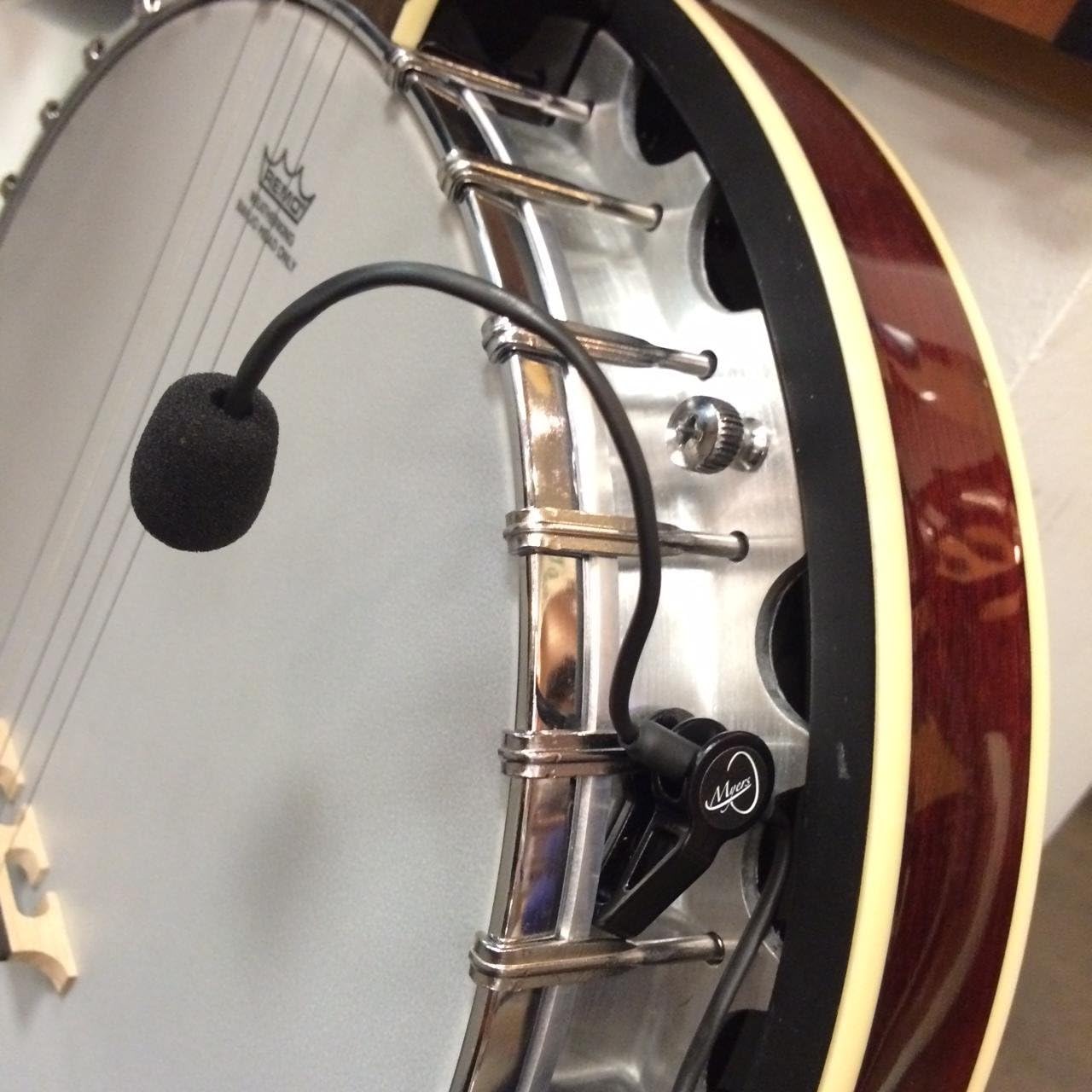 The Feather Dobro Square Neck Resonator Guitar Pickup with Flexible Micro-Gooseneck by Myers Pickups