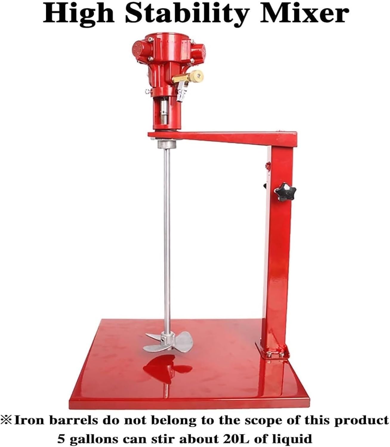 Pneumatic Paint Mixer Stirrer, Electric Handheld Cement Mixer, Paint Stirring Machine with Stand, Desktop Air Agitator for Paint Dye Mixing