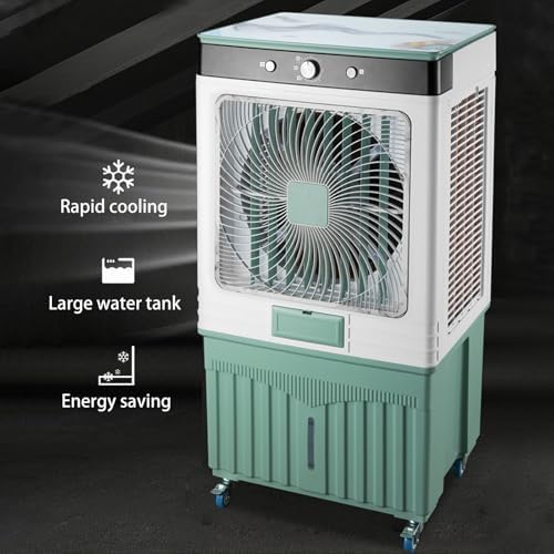 Portable Air Conditioners, Evaporative Air Cooler with 3 Wind Speed and Water Tank, Powerful Swamp Cooler for Room Office Garage Use