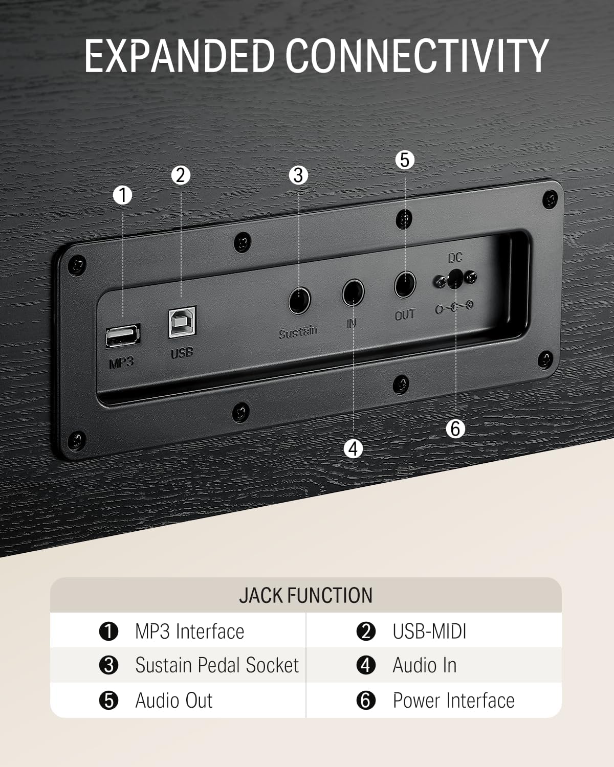Donner DDP-100 88-Key Weighted Action Digital Piano for Beginner Bundle with Piano Keyboard Stand, Power Adapter, Triple Pedals, MP3 Function, USB-MIDI, 2 Headphone Jacks Black