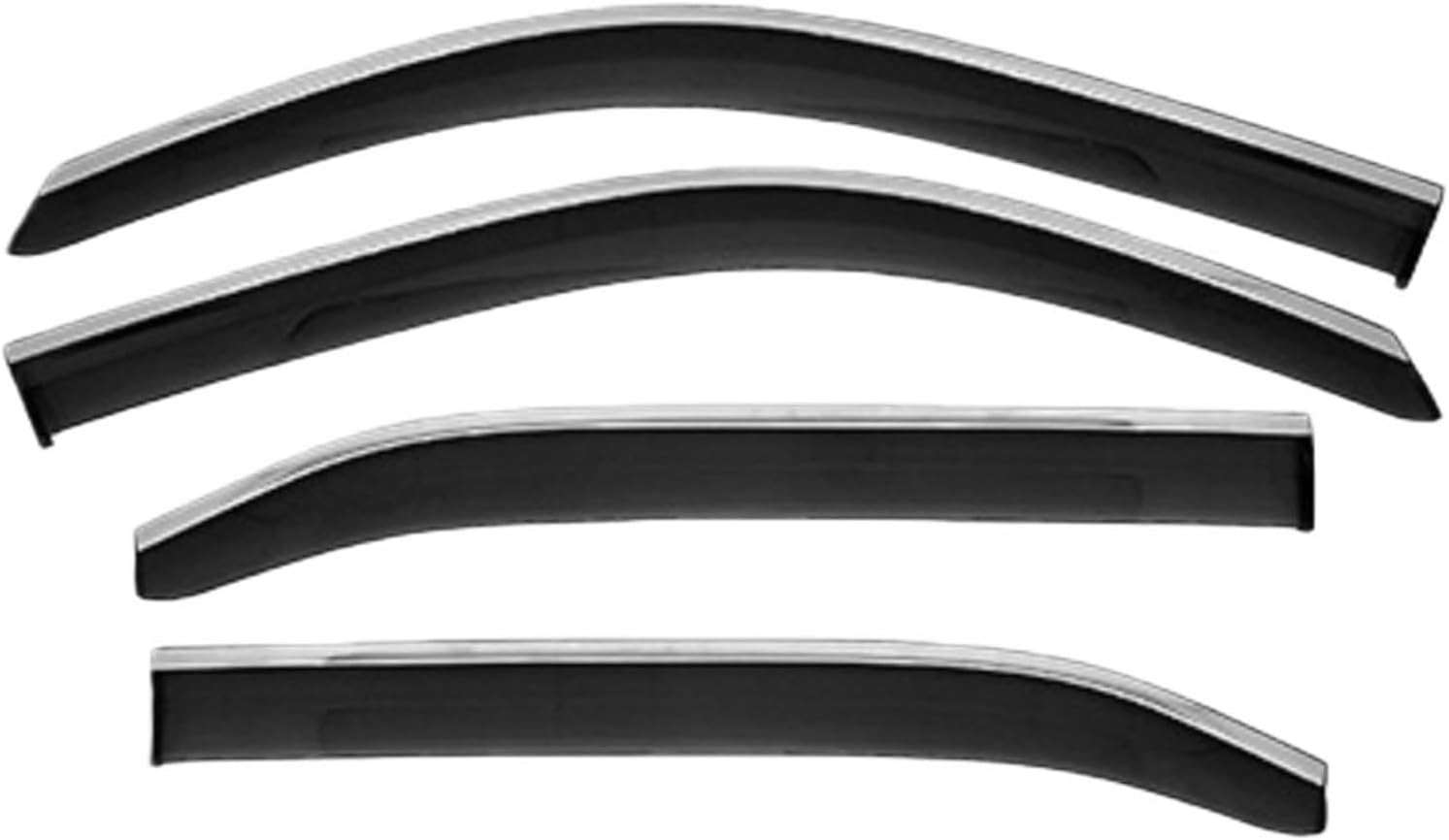Window Deflectors for HR-V MKZ-RV 2021+, Sun Rain Guard Window Visors Vent Shades with Bright Stripes Car Accessories