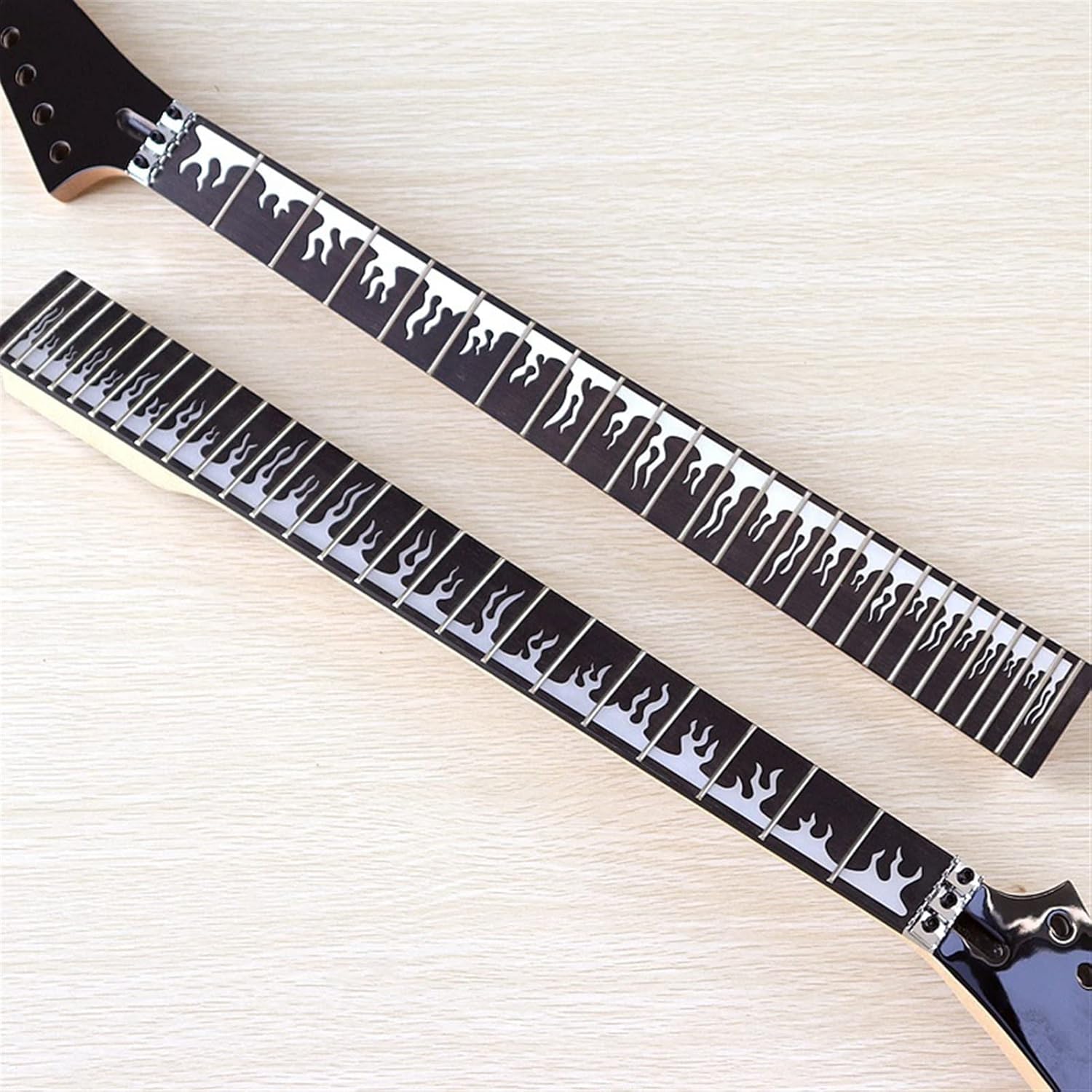 Hand Made 6 String Electric Guitar Neck Maple Black Color 24 Frets Rosewood Fingerboard Unfinished Guitar Neck