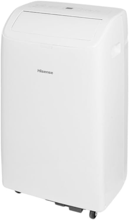 Hisense 8,000 BTU 350 Sq Ft Dual Hose Portable Air Conditioner with Inverter & Wi-Fi, 3-in-1 Cool, Dehumidify, and Fan Functions, 42 dB(A), Remote Control, Window Kit - HAP0825TWD (Renewed)