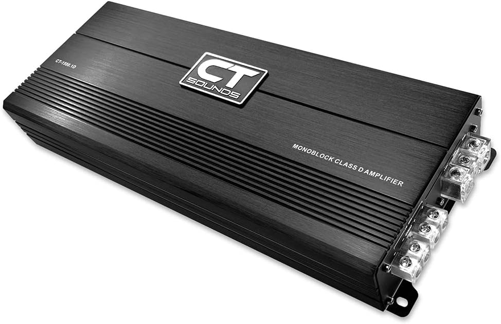 CT Sounds CT-1500.1D Compact Class D Car Audio Monoblock Amplifier, 1500 Watts RMS