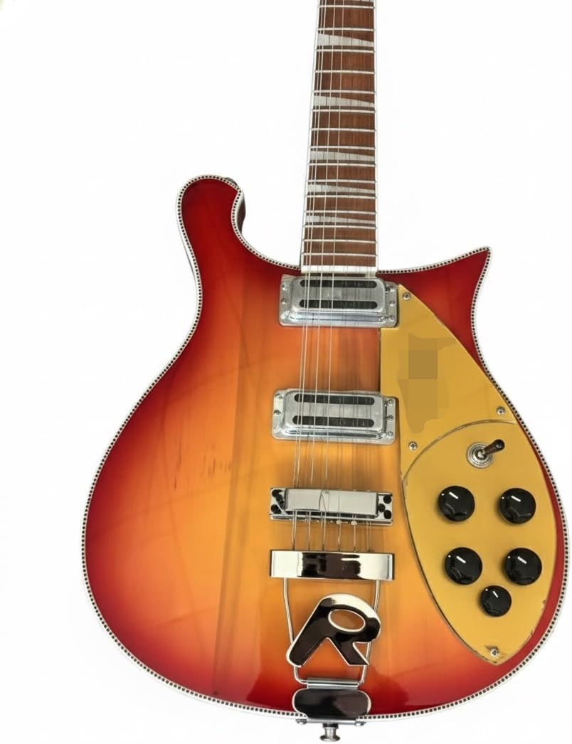 12 String Electric Guitar Professional Series - Lightweight Basswood Body & Rosewood Fretboard(Brown)