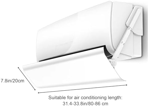Air Conditioner Wind Deflector, Universal Cool Air Baffle for Wall-Mounted Vents, Air Deflector, Rotation Adjustment Direction