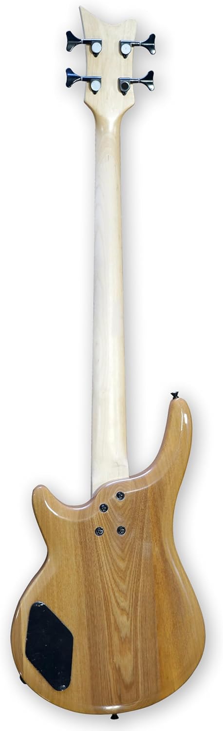 TARIO Fretless 4 String Electric Bass Bolt_On Maple Neck,basswood Body