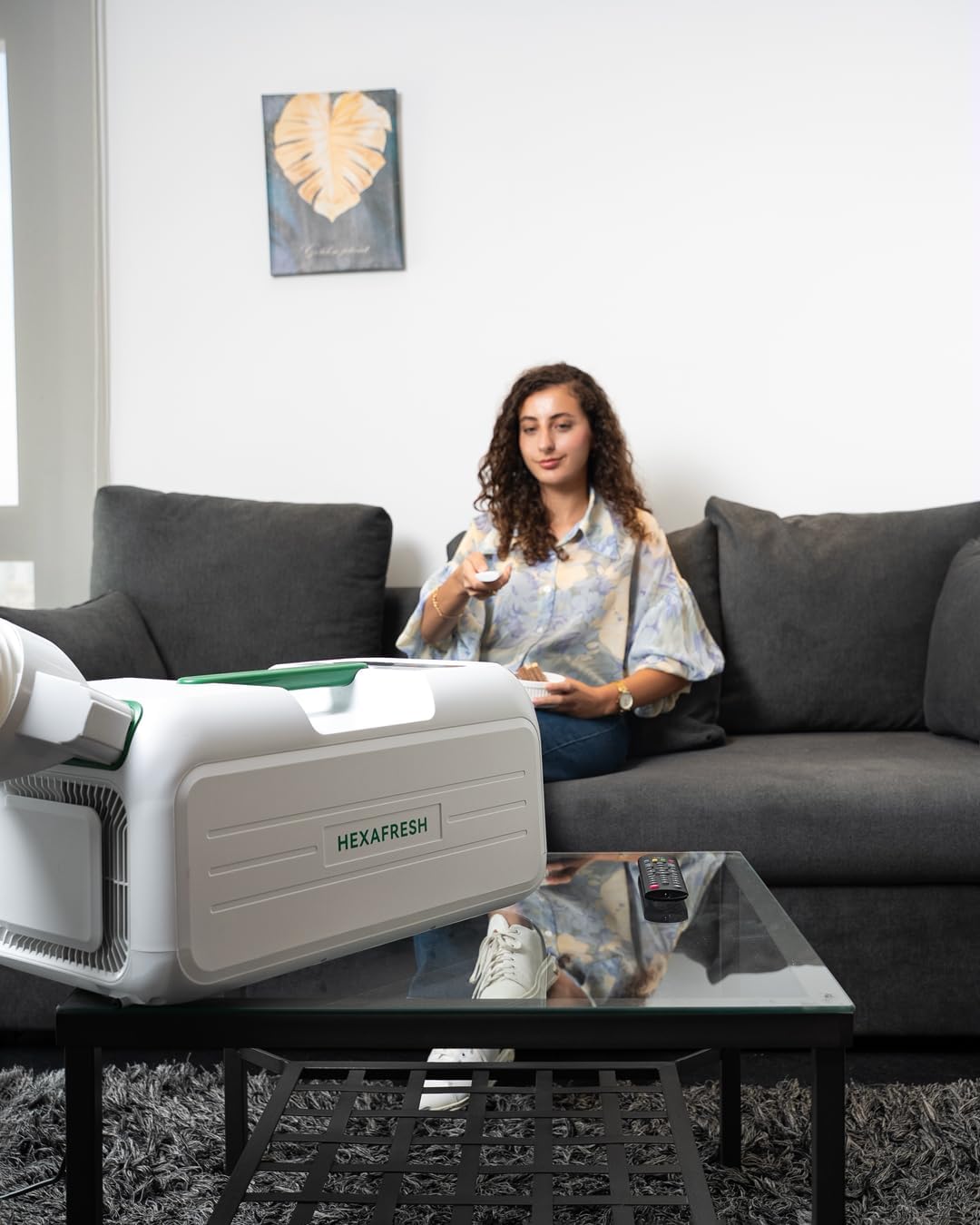 HEXAPRO+ Portable Air Conditioner, 4800 BTU, R290 Refrigerant, Turbo Cooling, Dehumidifier & Fan Mode, for Rooms up to 15m², Energy Efficient, Quiet Operation, Easy Setup