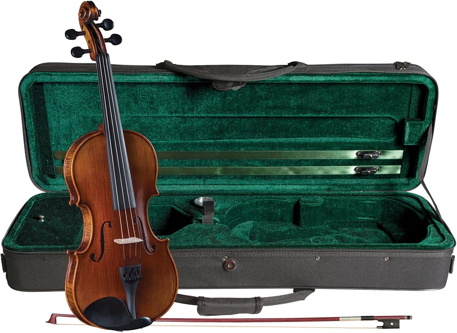 Cremona SV-500 Premier Artist Violin Outfit - 4/4 Size & Snark SN5X Clip-On Tuner for Guitar, Bass & Violin (Current Model) 1.8 x 1.8 x 3.5