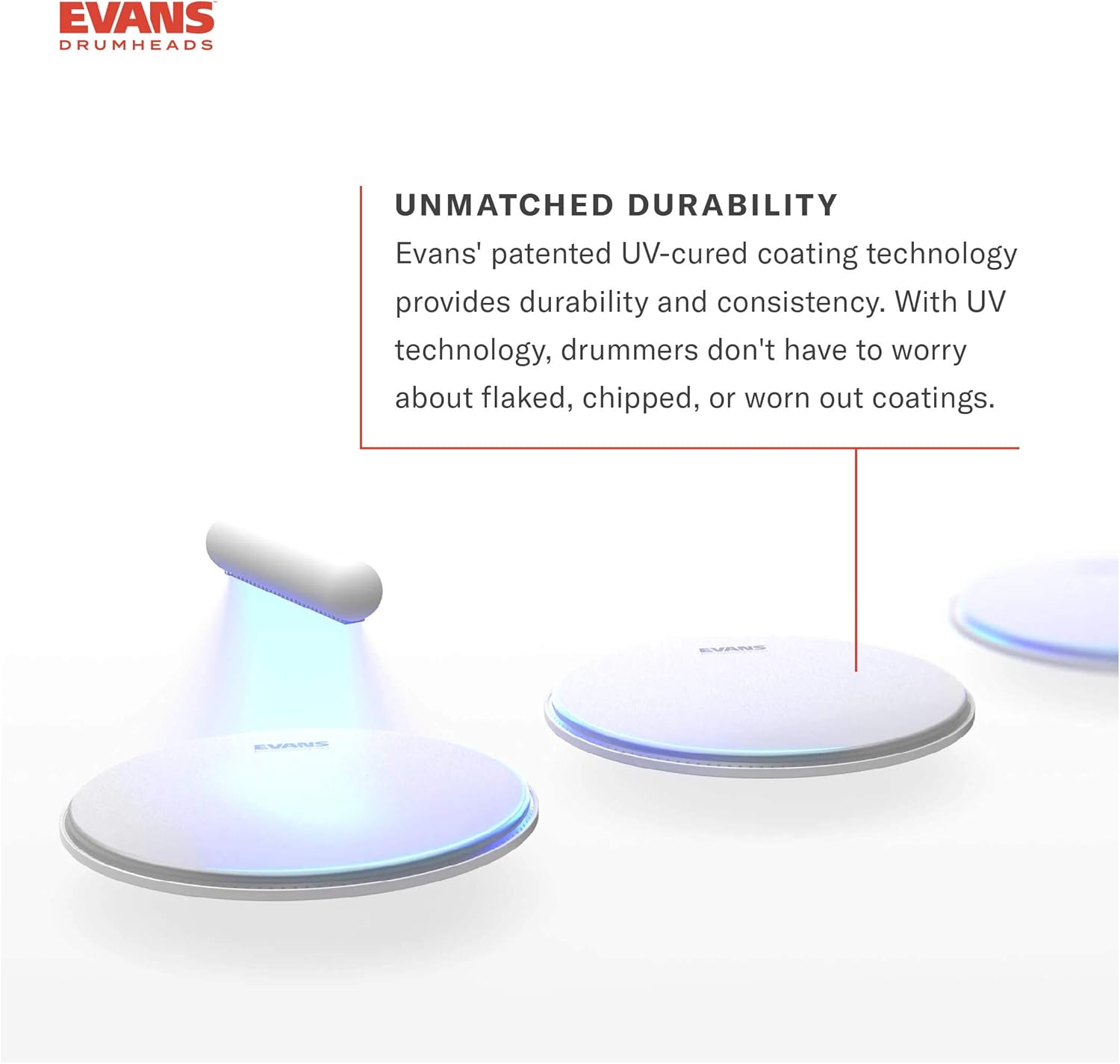 Evans UV1 Snare Drum Tune Up Kit - Contains UV Drum Head, Resonant Snare Head, ProMark 5a Drumsticks, Snare Wire, Drum Key, EQ Pods Dampener, Lug Lubricant, Metal Polish, Polishing Cloth - 13 inch