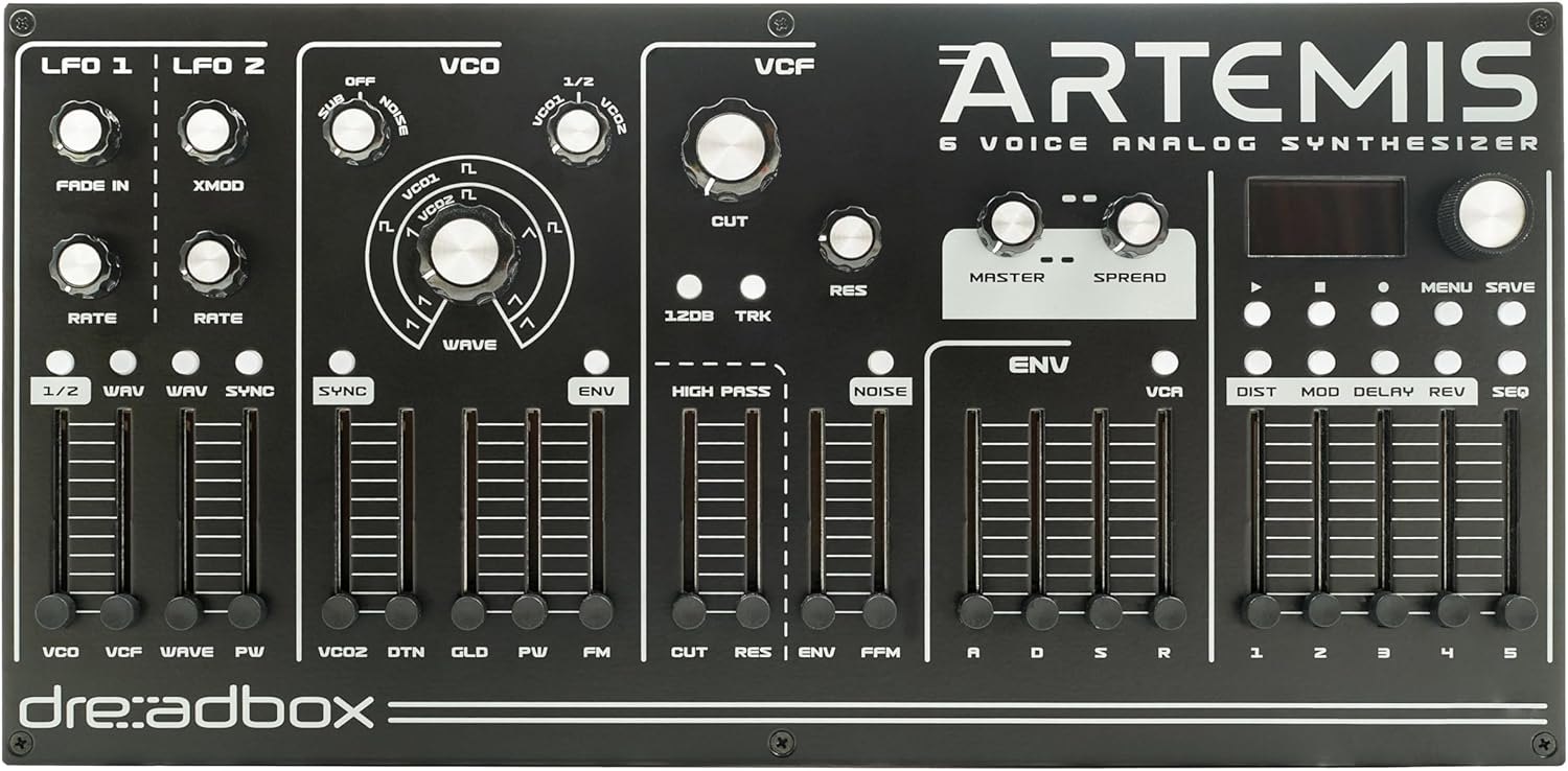 Dreadbox Artemis 6-voice Desktop Polyphonic Analog Synthesizer