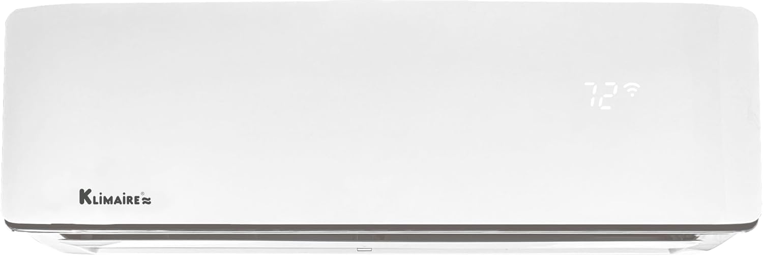 Klimare 12,000 BTU 23.1 SEER2 Ductless Mini Split Inverter A/C with All Inclusive 15' Installation Kit, Wall Bracket, Electrical Disconnect Tight Whip (230V)
