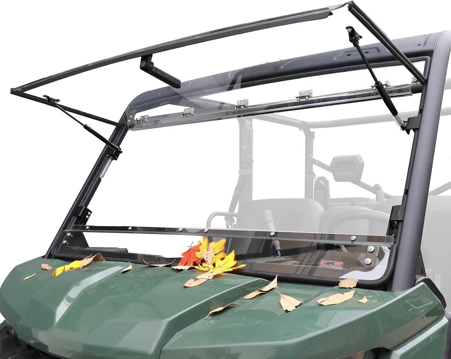 StarknightMT Flip Windshield Compatible With Can-Am Defender 2016-2025, Scratch-Resistant UTV Front Full Windshield Accessories For Defender HD5 HD8 HD10 Max