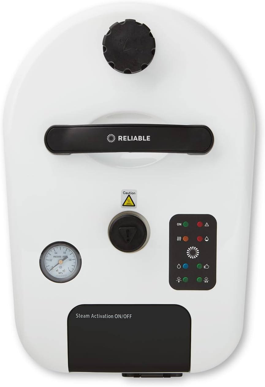 Reliable Brio Plus 410CC Steam Cleaner, 28 Accessories, 72 PSI Pressure, Multipurpose Cleans Tile, Grout, Hardwood Floors, Autos, Windows, and More, Unlimited Steam Technology