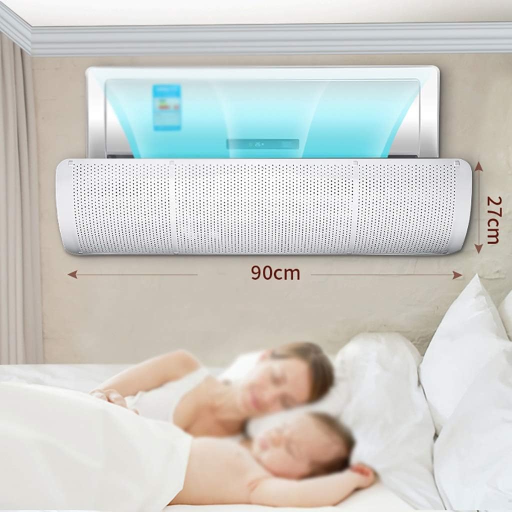 Air Conditioner Deflector, Wall-mounted Universal Cold Wind Deflector for Home/Office, 90X27cm