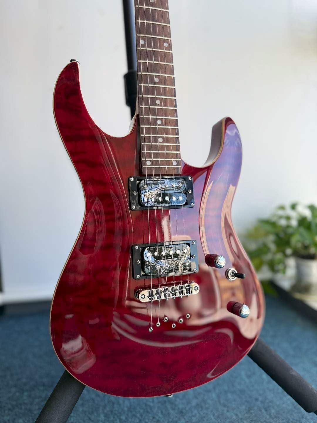 Bullfighter Electric Guitar Kit 39 Inch Full Size,6 Extra String, Picks, Gig Bag, Shoulder Strap, Cable (D170) (Red)