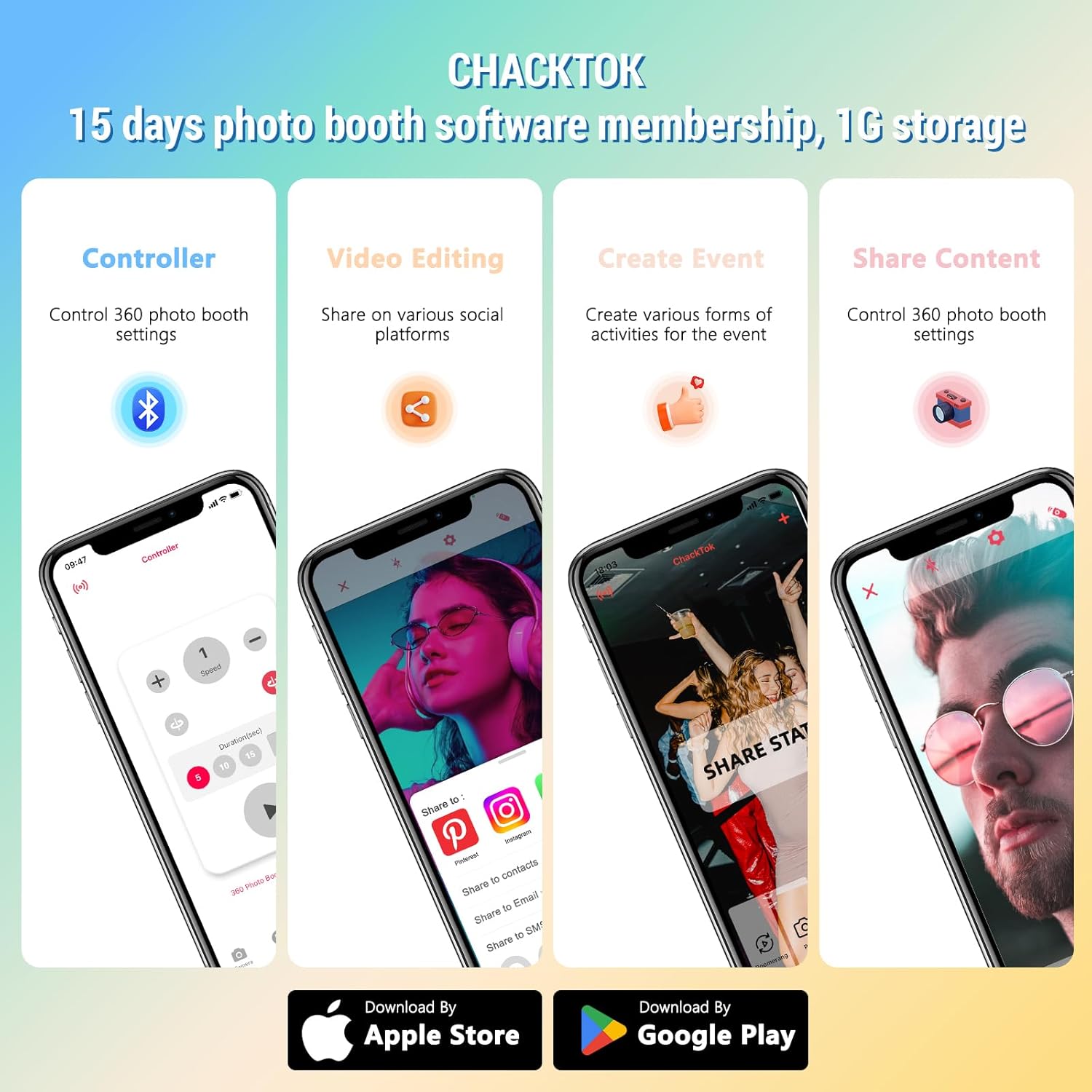 360 Photo Booth Machine for Parties with Light Box RGB,PhotoBooth Chacktok VIP,Software APP Remote Automatic Slow Motion Rotating 360 Video Camera Booth for 4-6People(39.4