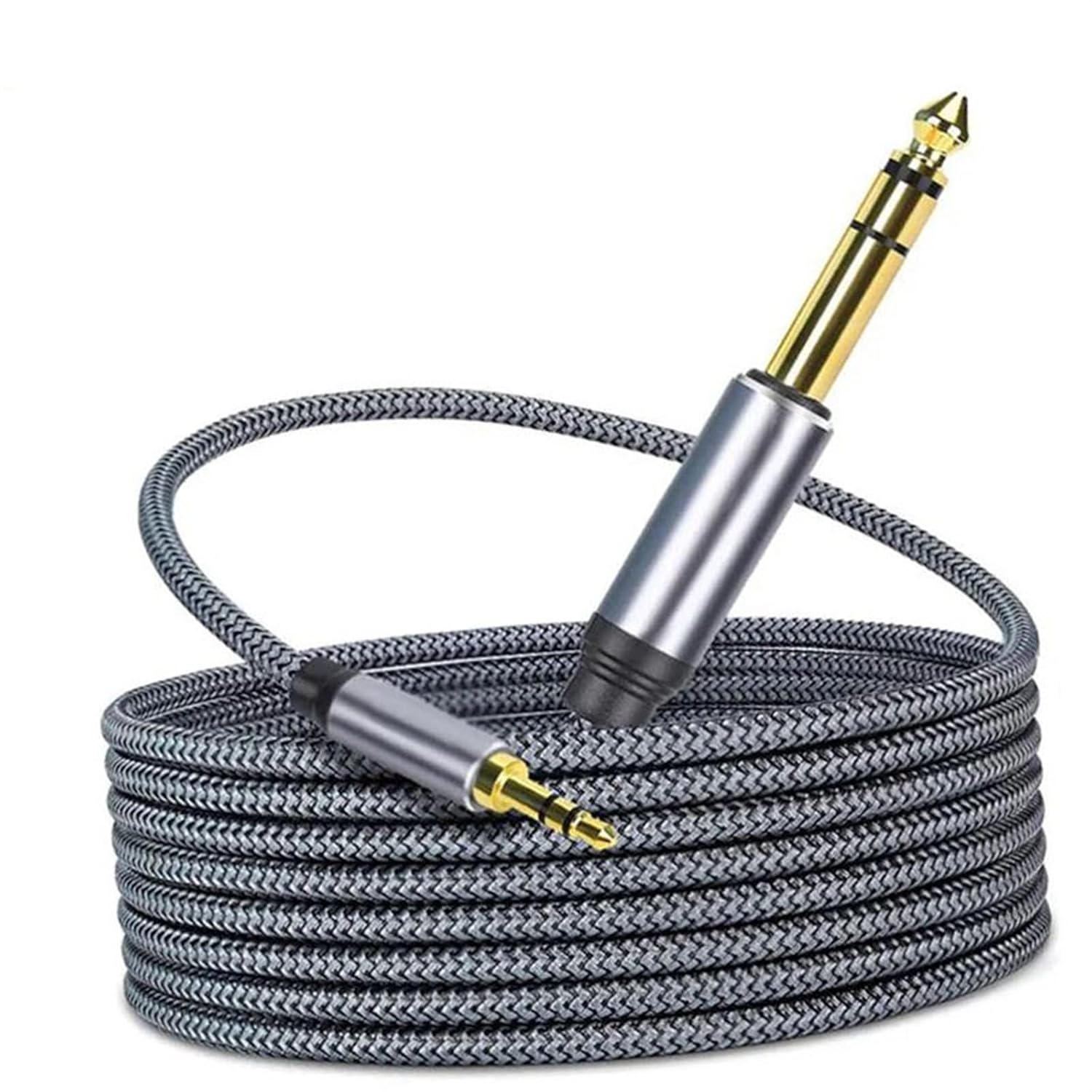 Guitar Audio Cable 6.5mm to 3.5mm Jack Aux Cable Adapter for Speaker Guitar Amplifier TRS Cable Jack 3.5mm to 6.5mm Cable(30m)