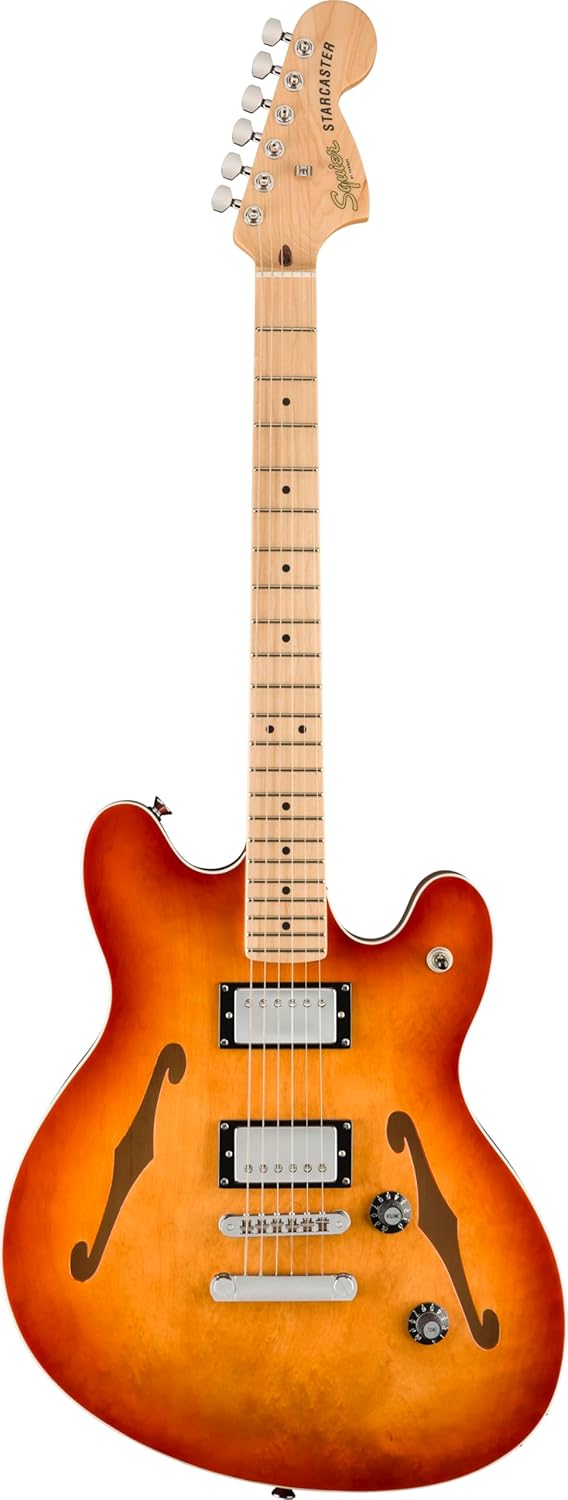 Fender Affinity Series Starcaster Deluxe, Maple Fingerboard, Sienna Sunburst