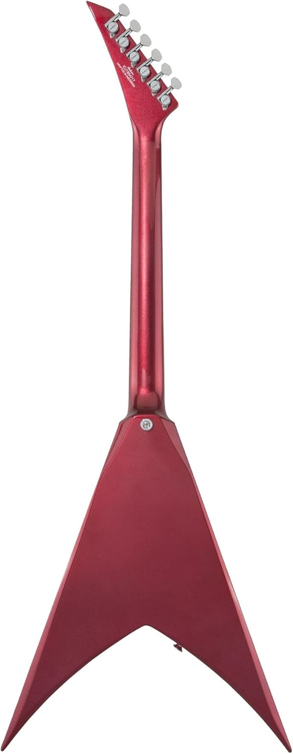 Jackson X Series Signature Scott Ian King V KVXT Guitar (Candy Apple Red) Bundle with Jackson King V Molded Case (2 Items)