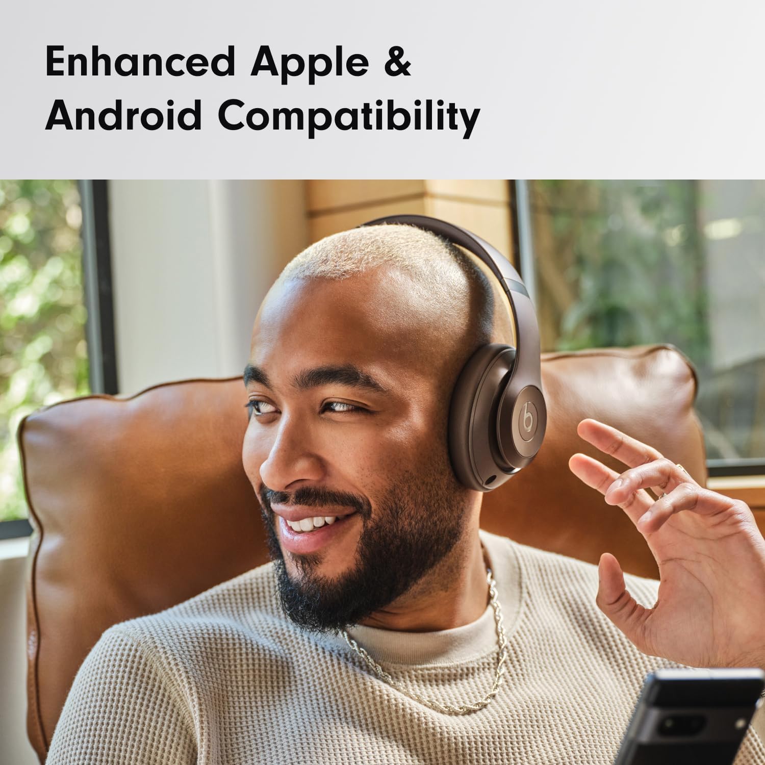 Beats Studio Pro - Premium Wireless Over-Ear Headphones- Up to 40-Hour Battery Life, Active Noise Cancelling, USB-C Lossless Audio, Apple & Android Compatible - Deep Brown