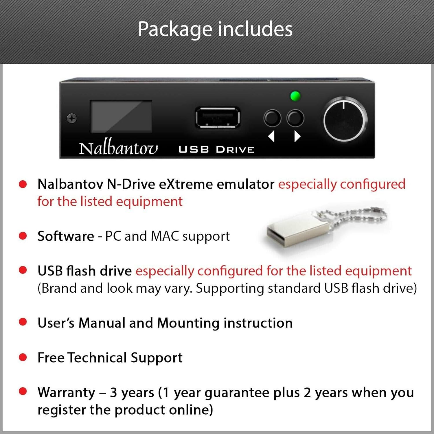 USB Emulator N-Drive eXtreme for Technics SX PR51, PR53, PR54, PR602, PR603