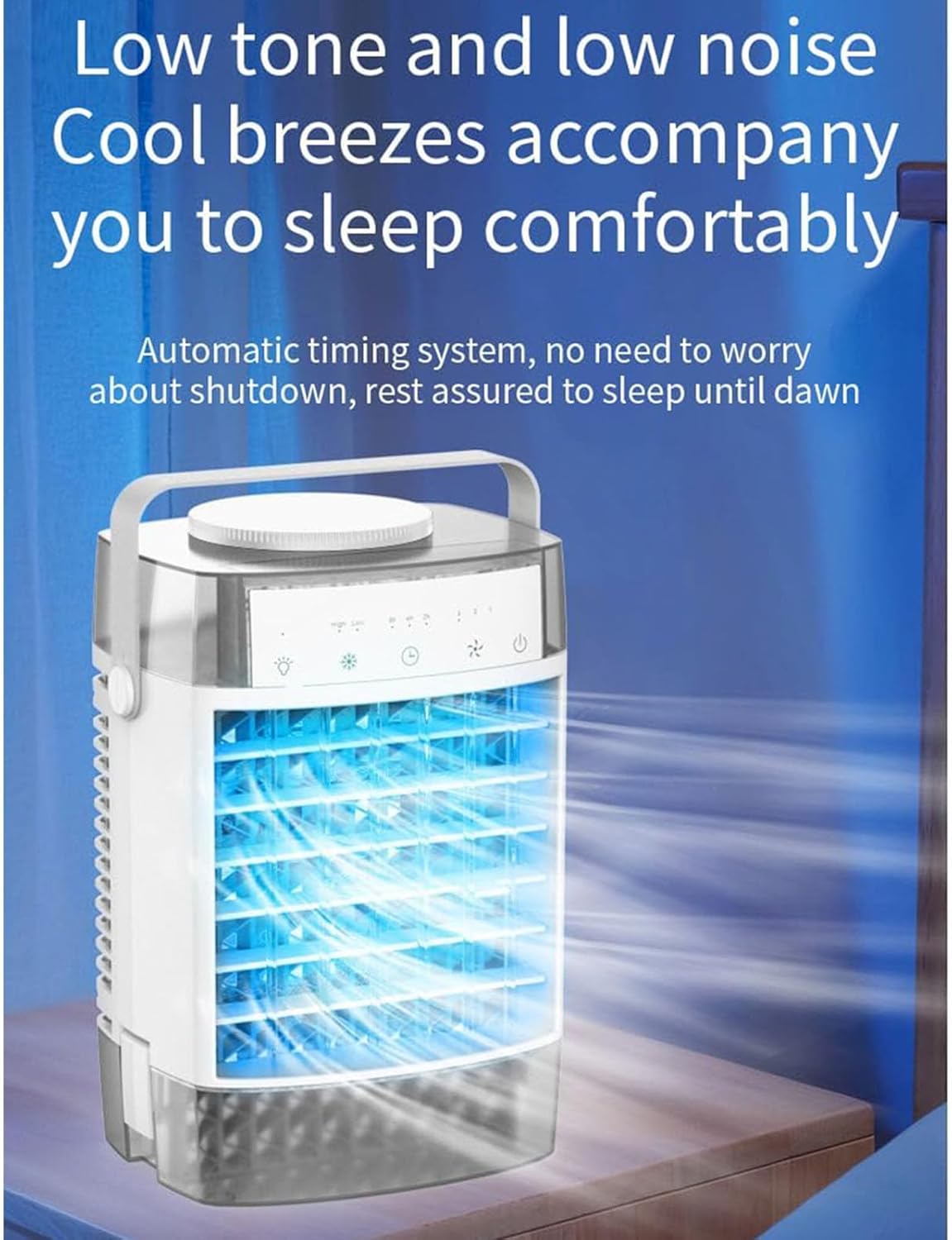 Portable Air Conditioning Household Sprayer Refrigeration Small Conditioner Indoor Water Electric Fan Night Light Fan