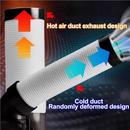 Industrial Portable Spot Air Conditioner – Mobile Commercial Cooling Unit with Water Tank, 220V, Adjustable Air Ducts for Outdoor Events, Factory, Workshop(58cm)