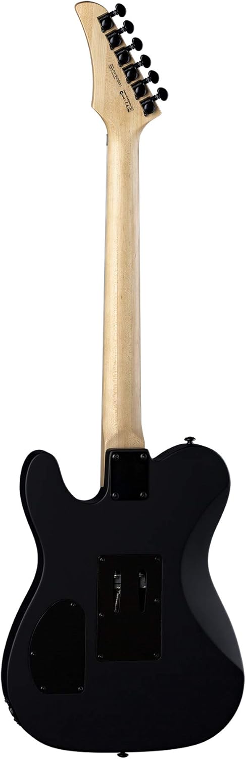 Dean Nash Vegas Select Floyd Flat Top Electric Guitar, Black Satin, NV SEL F BKS