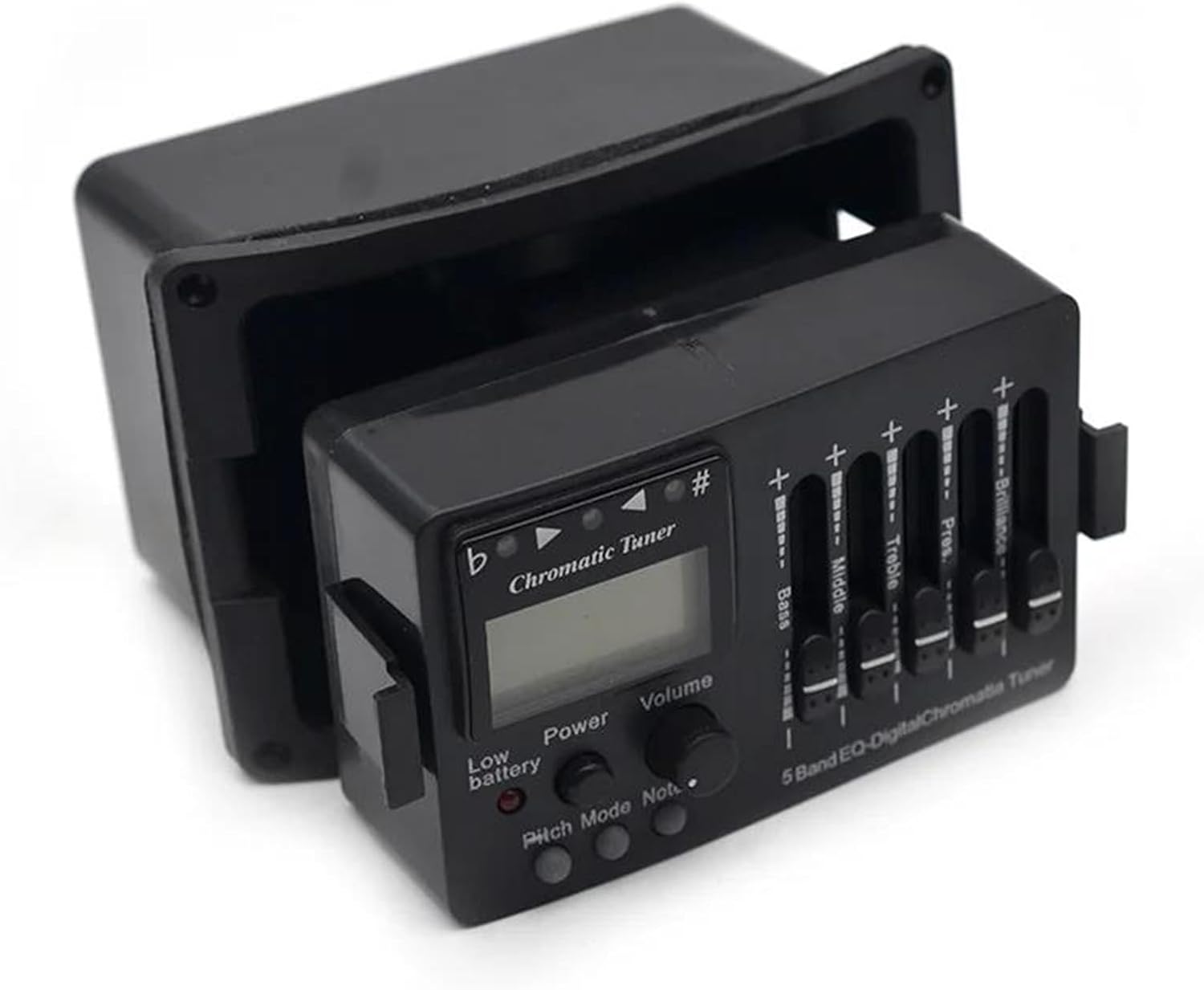 acoustic guitar pickup kit 10 Pcs 5 Band Acoustic Guitar Preamp EQ Equalizer Classical Acoustic Guitar Amplifier Digital Blend Tuner Piezo Pickup(Without Endpin)