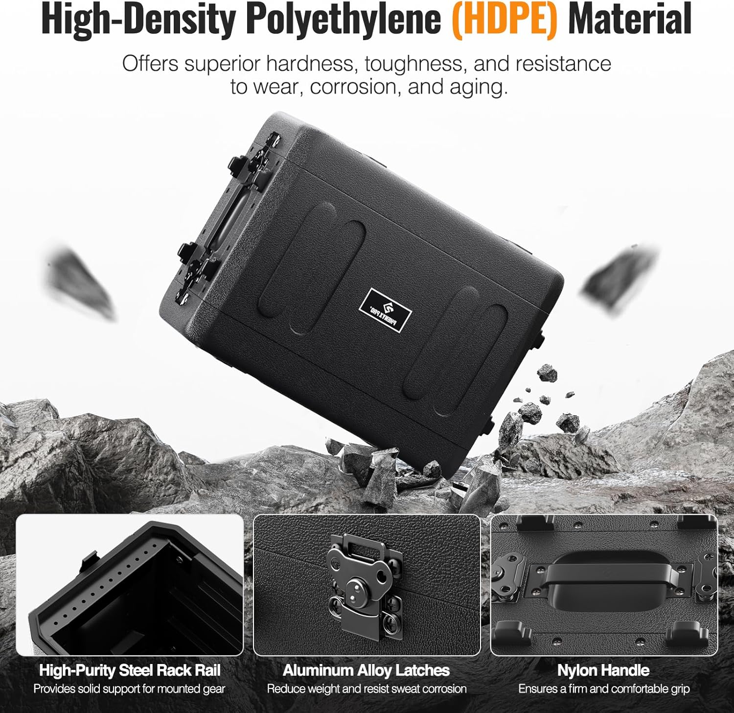 Phenyx Pro 4U Shallow Rack Case, 19