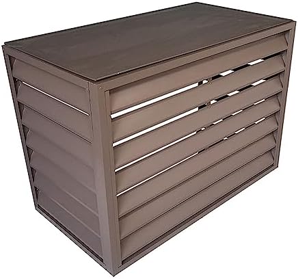 Heat pump cover,Aluminum Air Conditioner and Heat Pump Cover,Mini Split Air Conditioner Cover for Outside Units,Anti Theft Sturdy Aluminum AC Covers,Noise Reduction,Suitable for indoor and outdoor