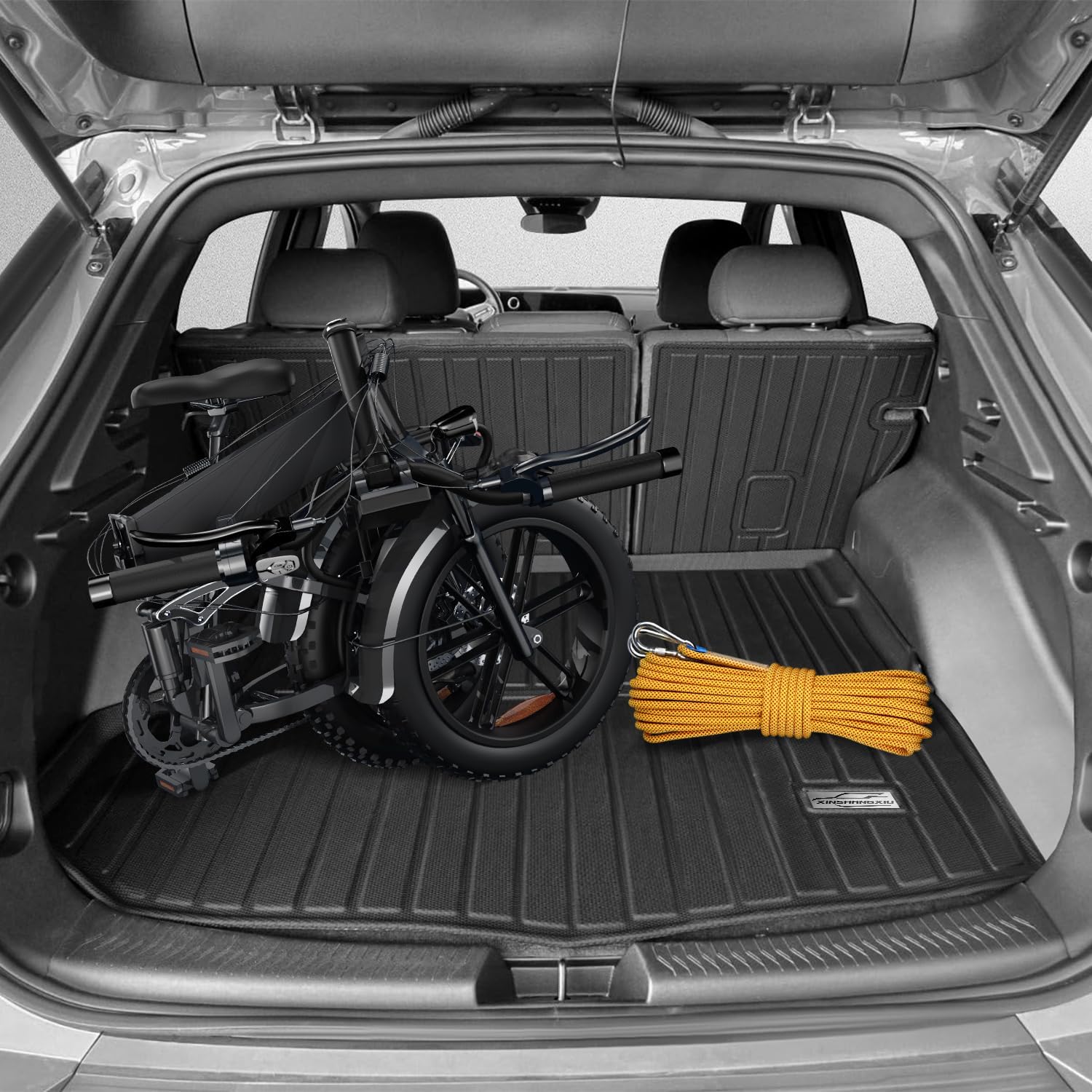 Floor Mats & Cargo Liner for 2026 Hyundai Palisade 7-Seater Only Fuel,TPE All Weather Protection Slush Floor Liner Accessories(Trunk Mat+Backrest Mat+Floor Mat)