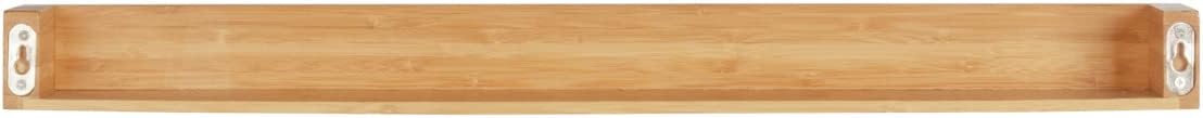 WENKO Bambusa Wall Shelf 60 cm | Bathroom Accessory | FSC® Certified Premium Bamboo | Storage Rack for Bathroom Utensils | Mounting Included | 60 x 9 x 5 cm | Wood