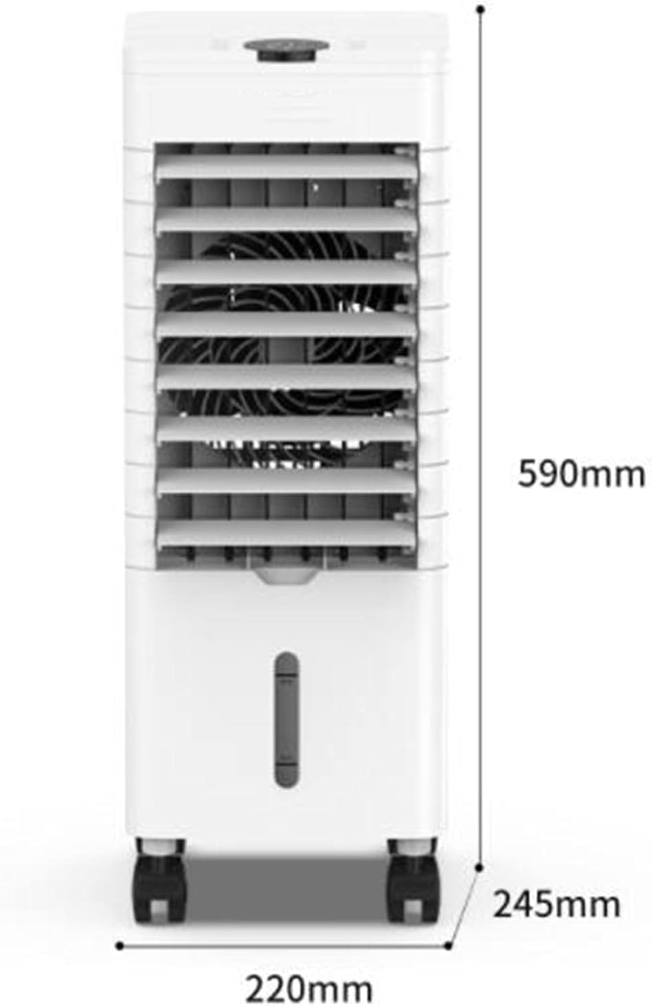 3-in-1 Evaporative Air Cooler Mobile Air Conditioners Cooling & Humidifier & Purifier,Silent,3 Speed 3 Modes Uto Oscillation 12H Timer for Home,Office-Remote Control A