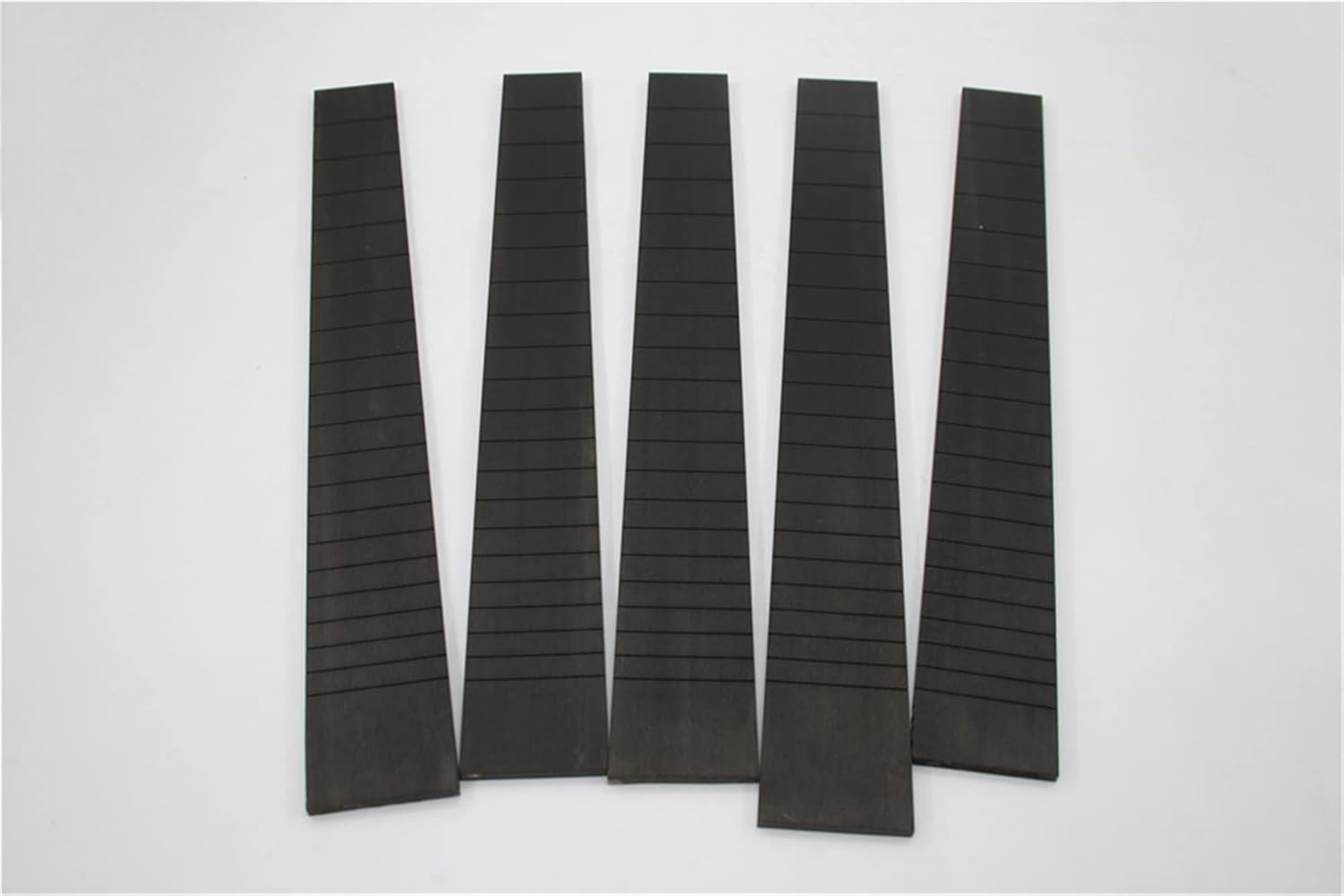 3A All Black Ebony Wood Fretboard for Classical Guitar 20 Frets Standard Semi- Finished Fingerboard Material Guitar ​Neck Replacement
