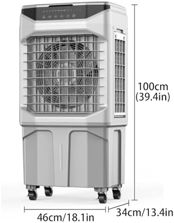 Portable Air Conditioners, 3-in-1 Evaporative Air Cooler, Swamp Coolers with Ice Pack and Timer, Portable Ac Great for Room Office(46 * 34 * 100cm)