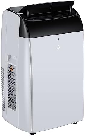 Portable Air Conditioner 12,000BTUs Room Air Conditioning Cools Up to 550 Sq.Ft, 3-In-1 AC Unit with Cooling/Dry/Fan Modes, Quiet Freestanding Air Conditioner with Remote Control, 24H Timer, for Home