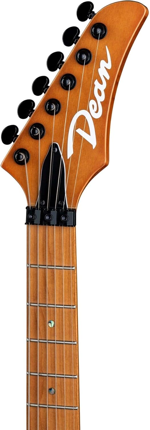 Dean MD24 Floyd Electric Guitar, Roasted Maple Neck, Vintage Orange